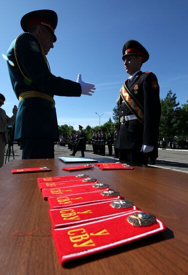 Graduation party at Ussuriysk Suvorov military school