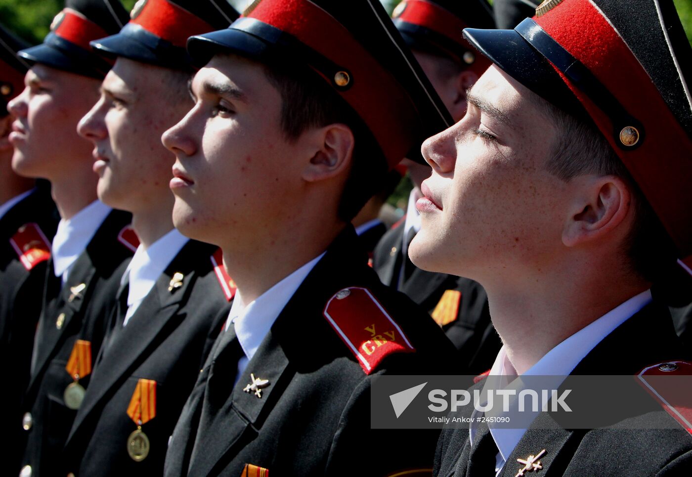 Graduation party at Ussuriysk Suvorov military school