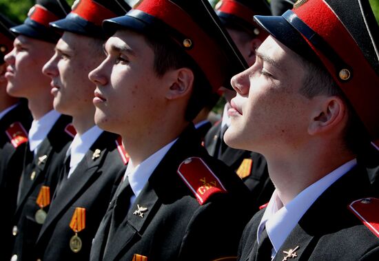 Graduation party at Ussuriysk Suvorov military school