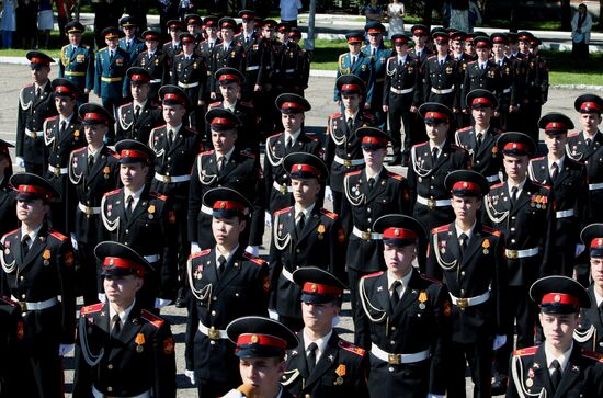 Graduation party at Ussuriysk Suvorov military school