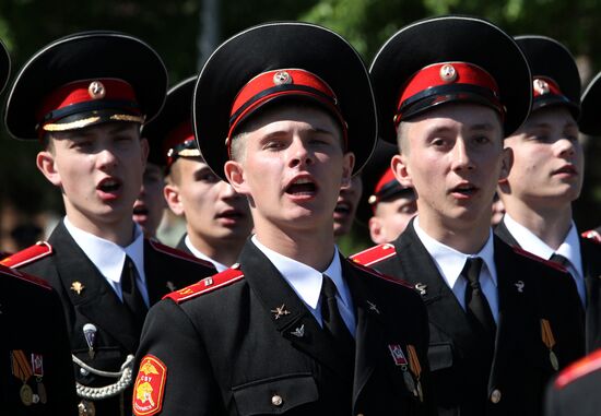 Graduation party at Ussuriysk Suvorov military school