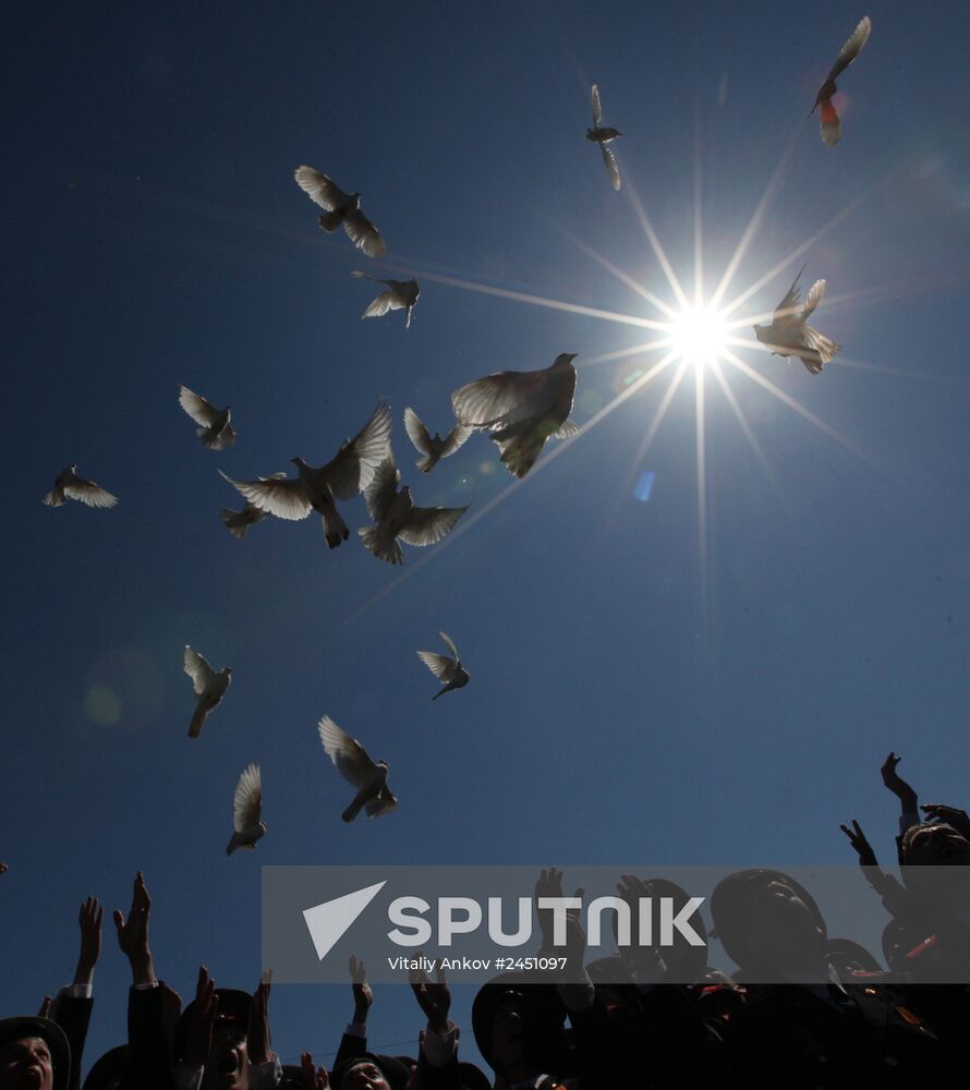 Graduation party at Ussuriysk Suvorov military school