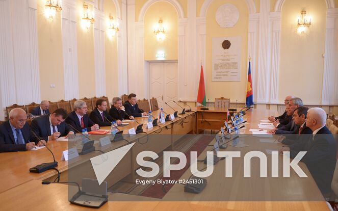 A sitting of the Council of the Parliamentary Assembly of the Union of Belarus and Russia in Brest. Location: Belarus, Brest. Author: Evgeny Biyatov/Sputnik. Sergei Naryshkin makes a working visit to Belarus