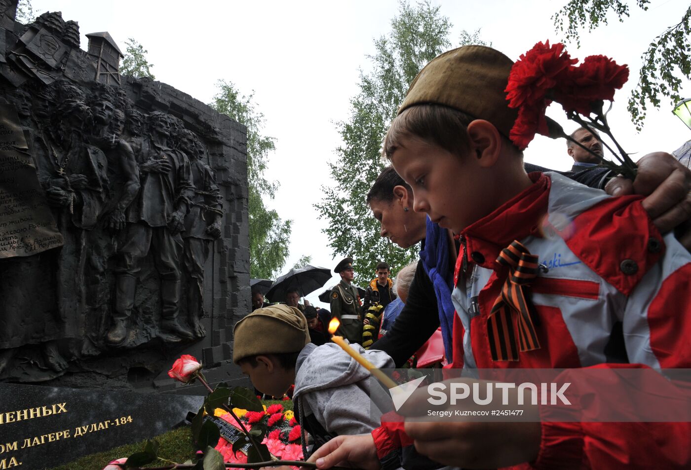 Opening of memorial to victims of Dulag-184 German transit camp in Vyazma