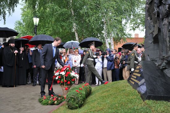 Opening of memorial to victims of Dulag-184 German transit camp in Vyazma