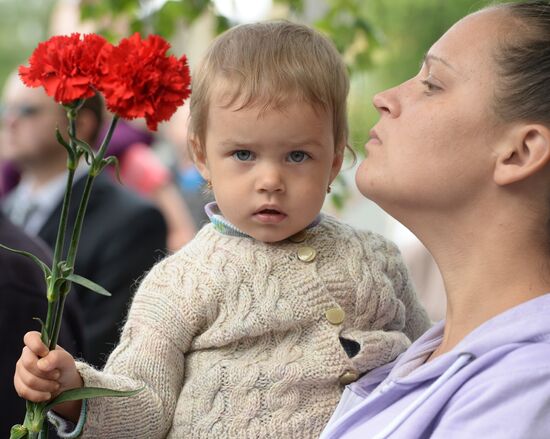 Opening of memorial to victims of Dulag-184 German transit camp in Vyazma