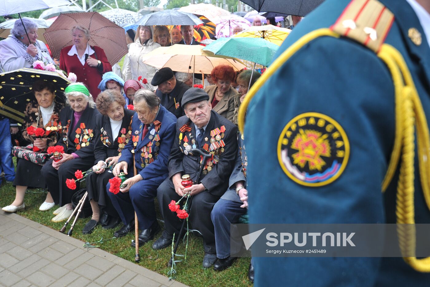 Opening of memorial to victims of Dulag-184 German transit camp in Vyazma