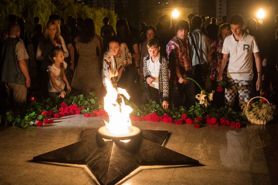 Day of Memory and Sorrow in Russian cities