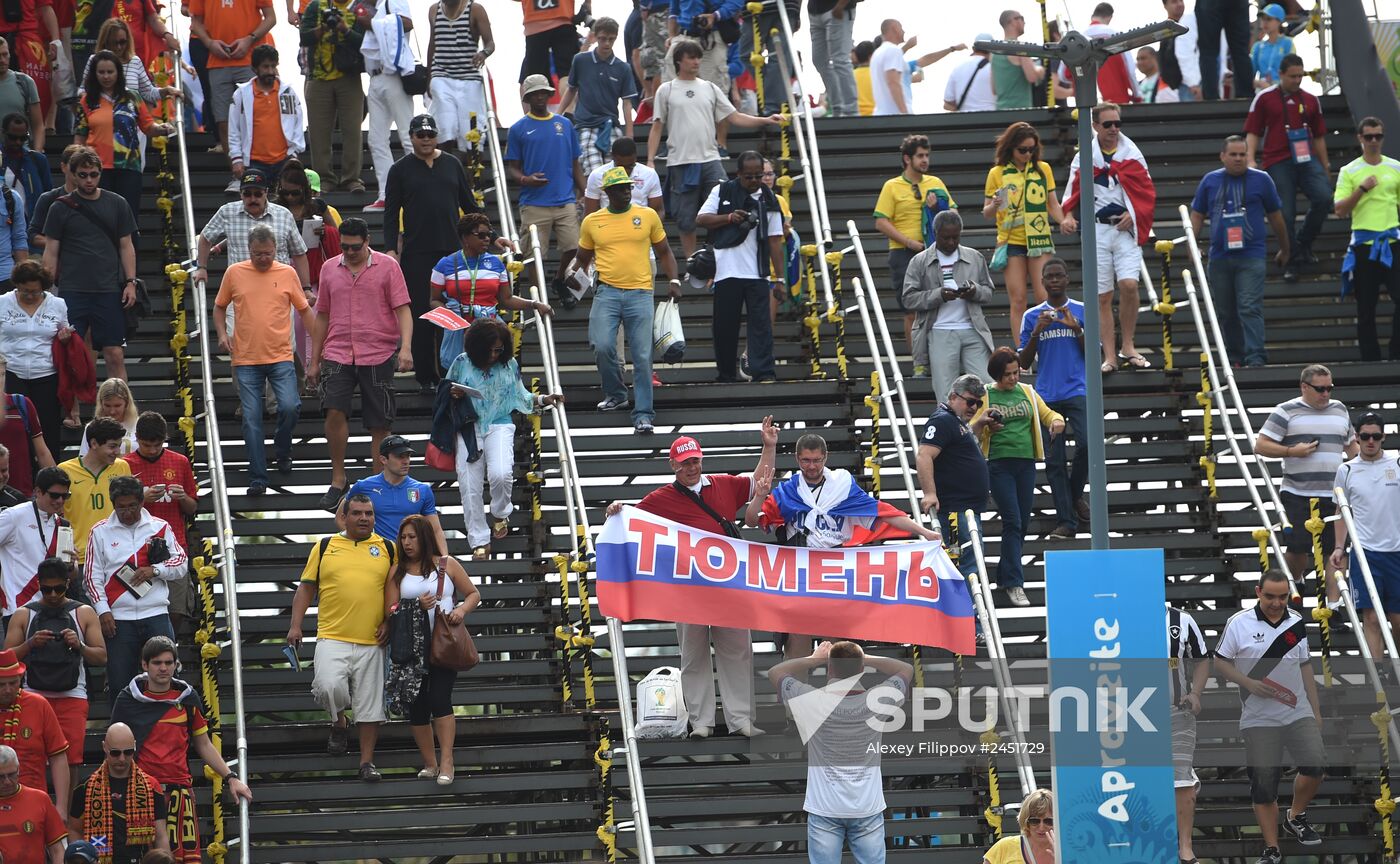 2014 FIFA World Cup. Belgium vs. Russia