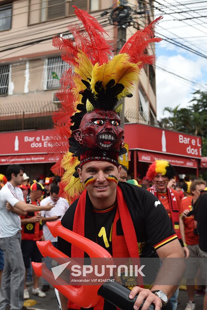 2014 FIFA World Cup. Belgium vs. Russia