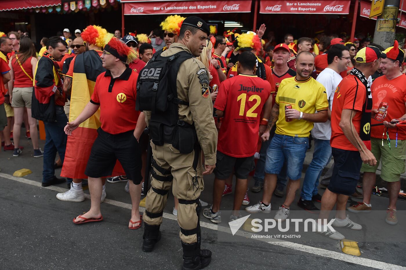 2014 FIFA World Cup. Belgium vs. Russia