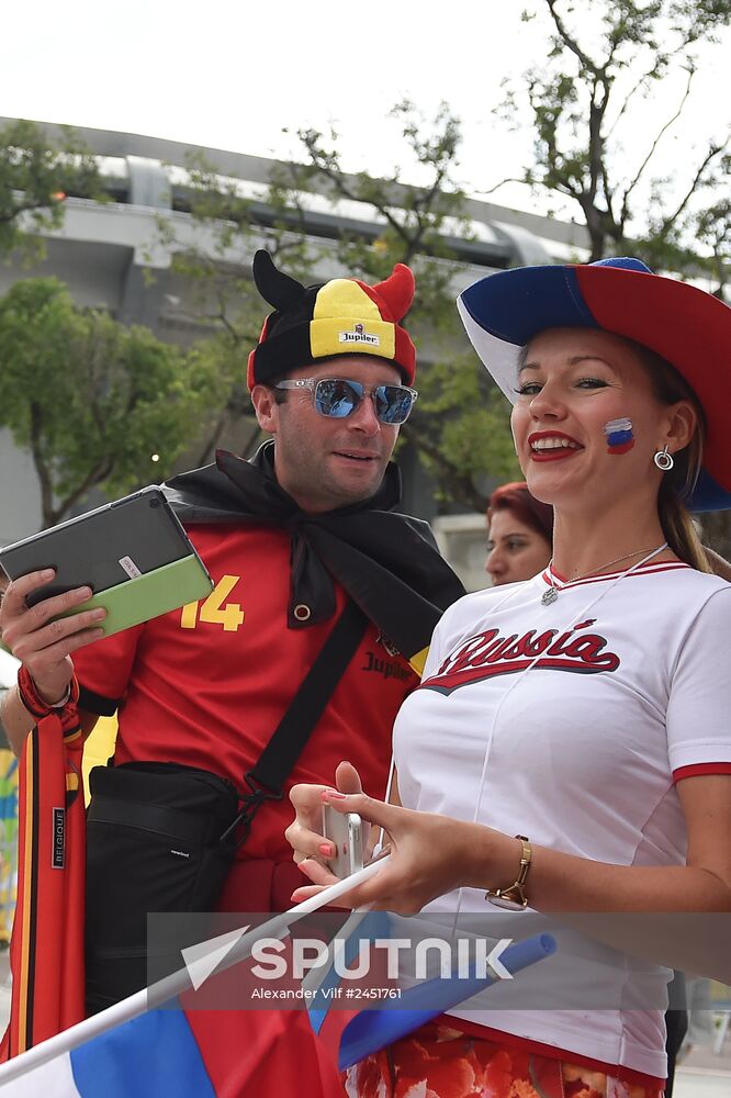 2014 FIFA World Cup. Belgium vs. Russia