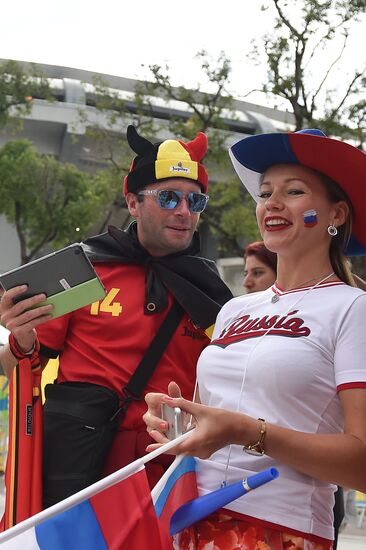 2014 FIFA World Cup. Belgium vs. Russia
