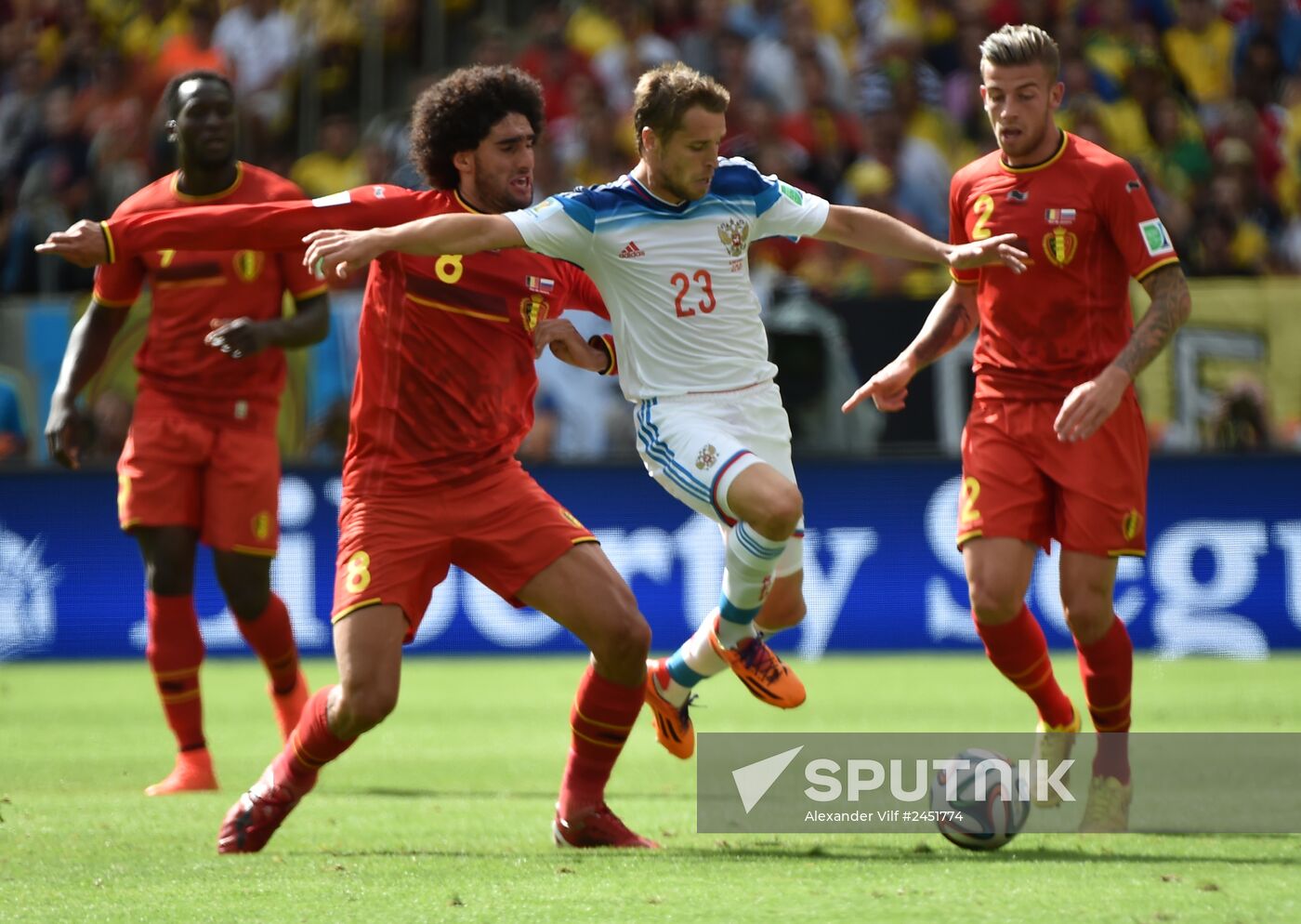 2014 FIFA World Cup. Belgium vs. Russia