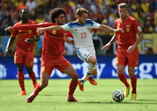 2014 FIFA World Cup. Belgium vs. Russia