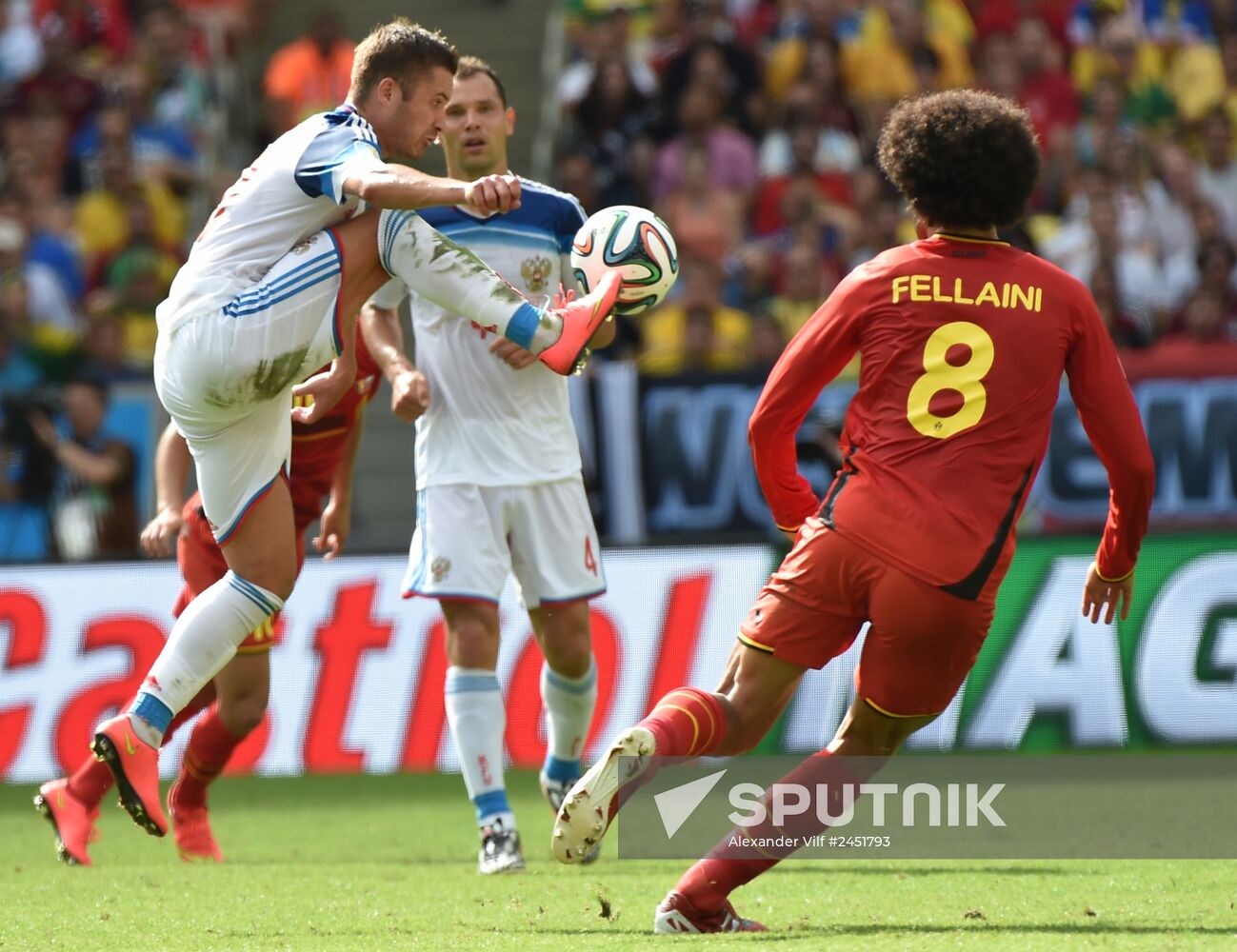 2014 FIFA World Cup. Belgium vs. Russia