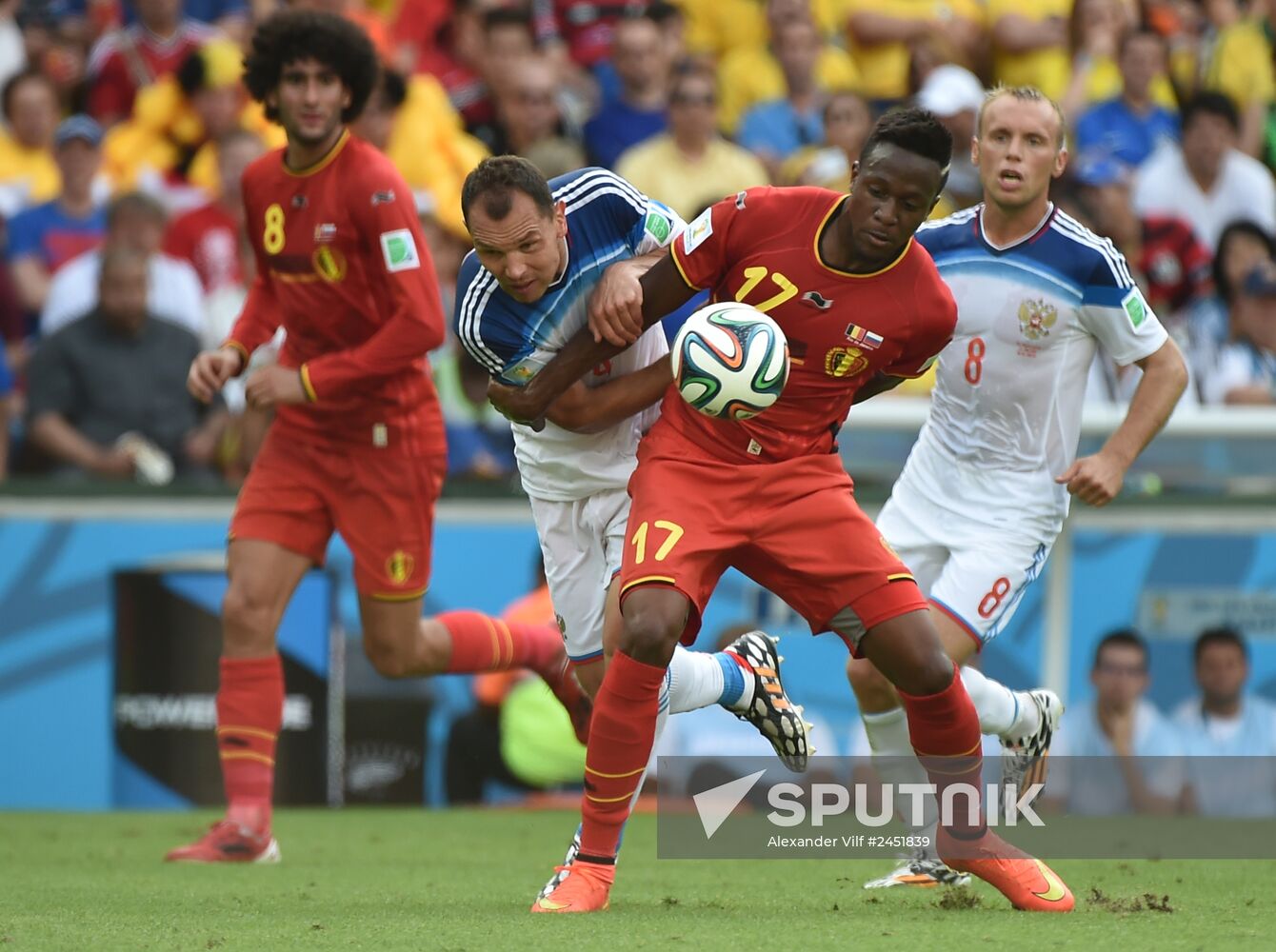 2014 FIFA World Cup. Belgium vs. Russia