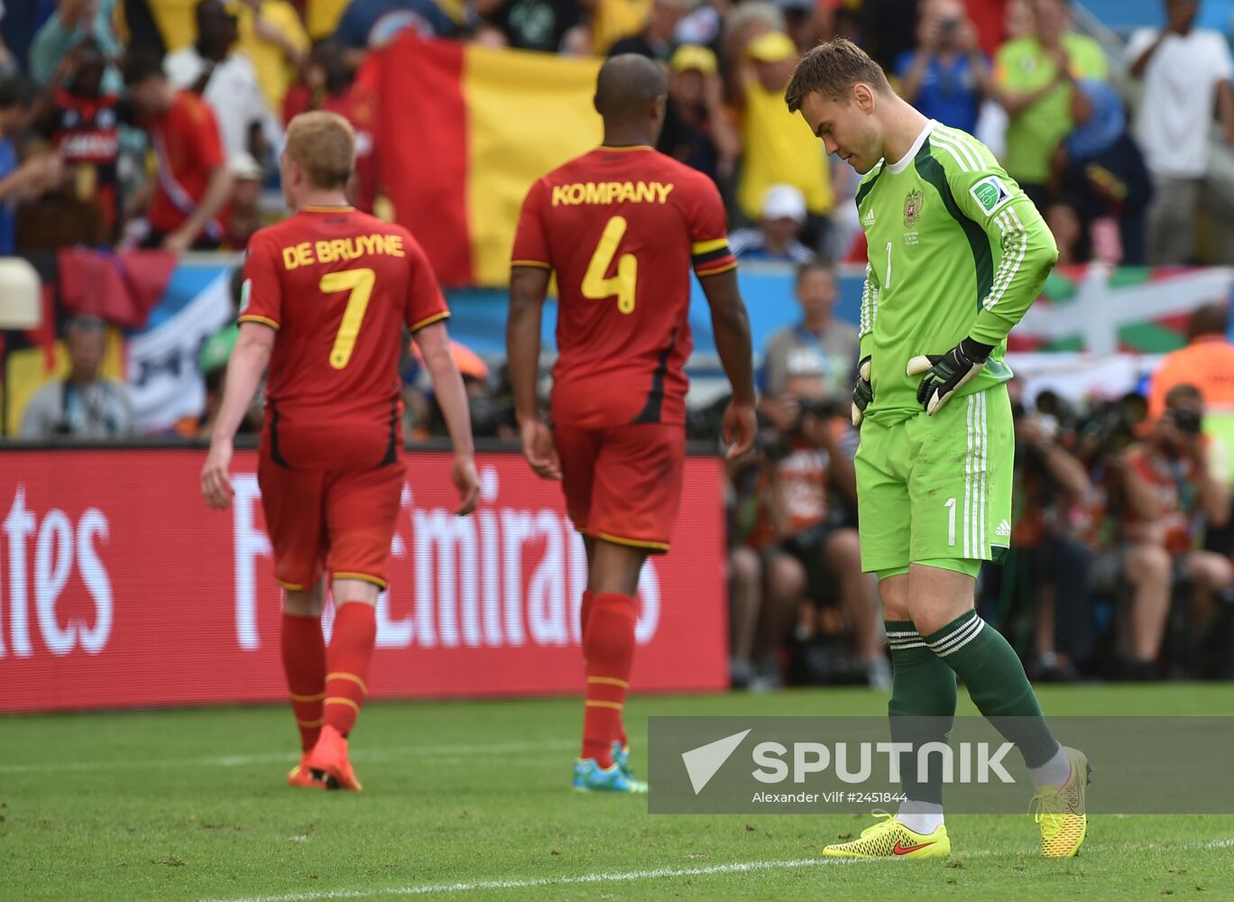 2014 FIFA World Cup. Belgium vs. Russia