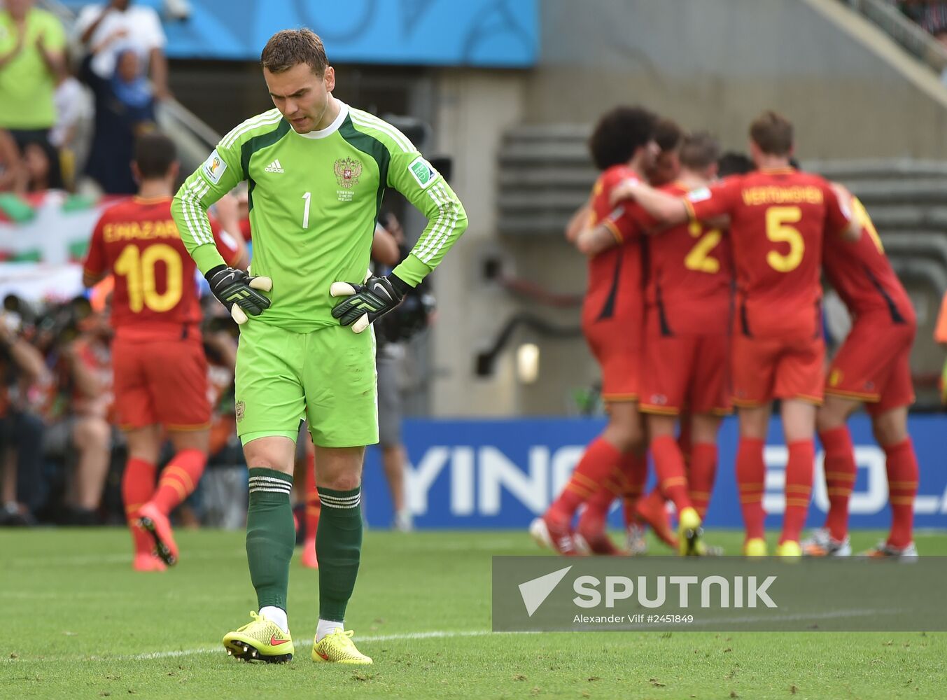 2014 FIFA World Cup. Belgium vs. Russia