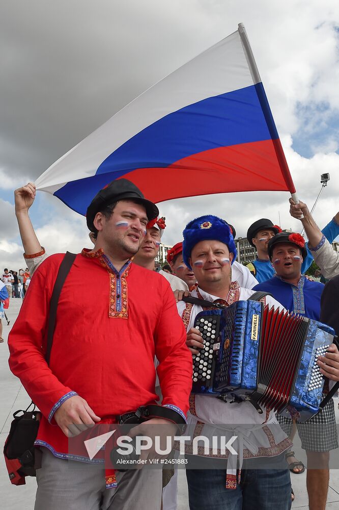 2014 FIFA World Cup. Belgium vs. Russia