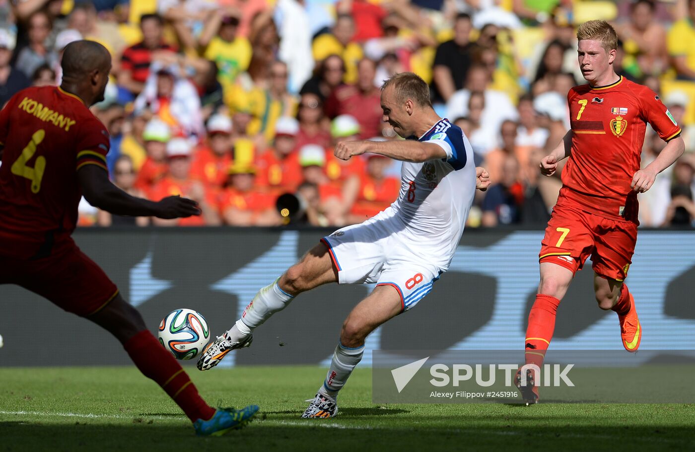 2014 FIFA World Cup. Belgium vs. Russia