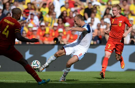 2014 FIFA World Cup. Belgium vs. Russia