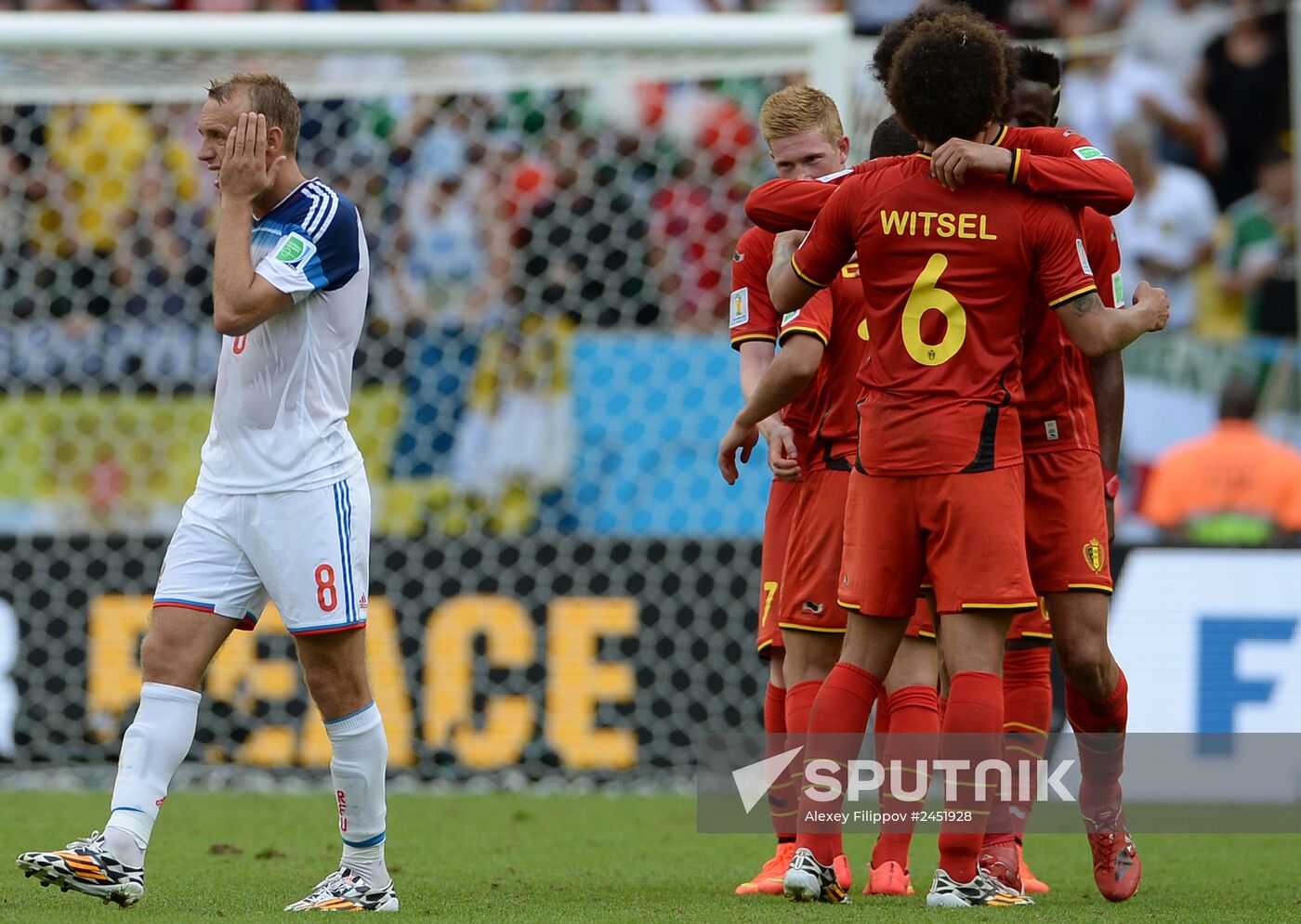 2014 FIFA World Cup. Belgium vs. Russia