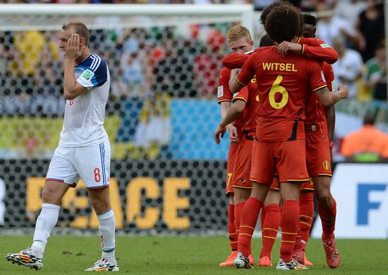 2014 FIFA World Cup. Belgium vs. Russia