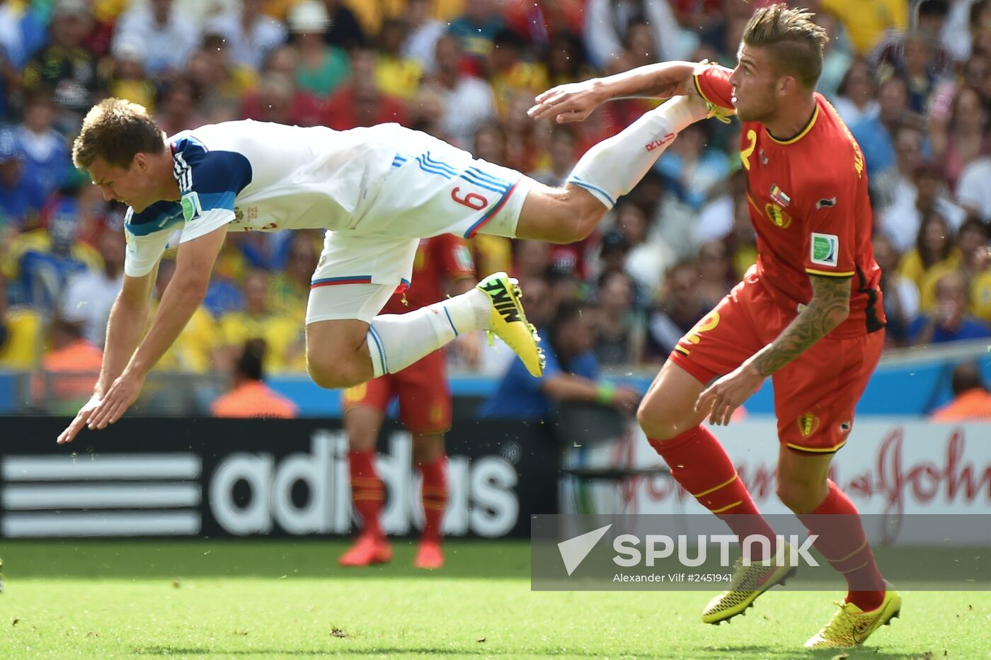 2014 FIFA World Cup. Belgium vs. Russia