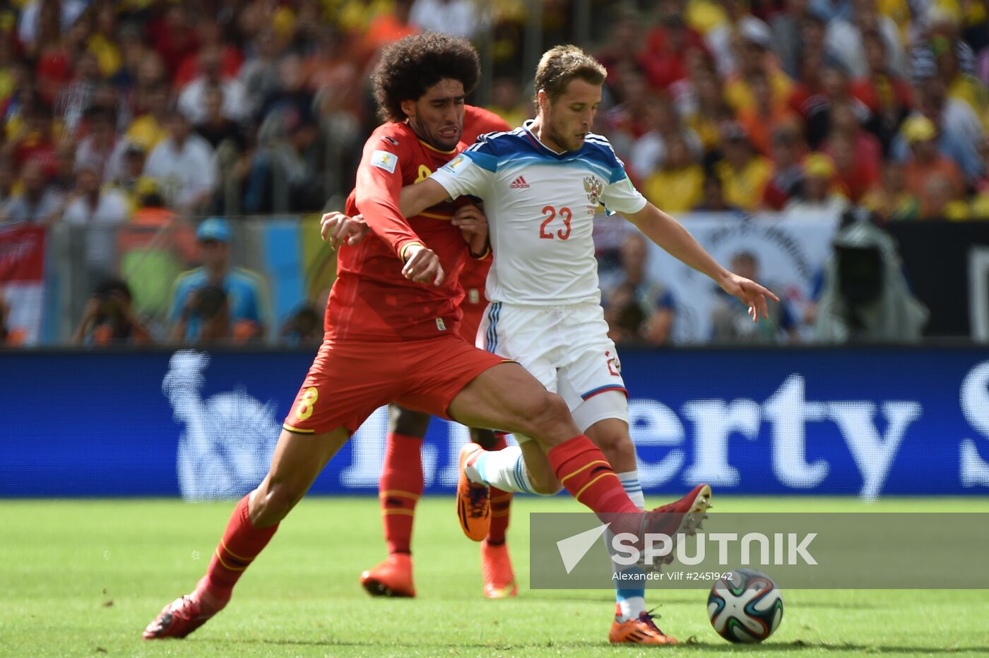 2014 FIFA World Cup. Belgium vs. Russia