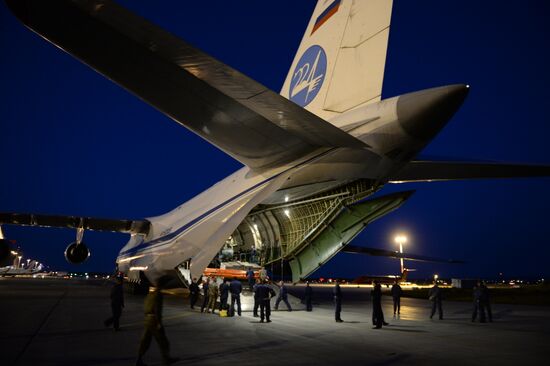 Ruslan aircraft conducts unique transfer of helicopters to Central Military District