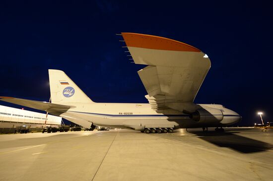 Ruslan aircraft conducts unique transfer of helicopters to Central Military District