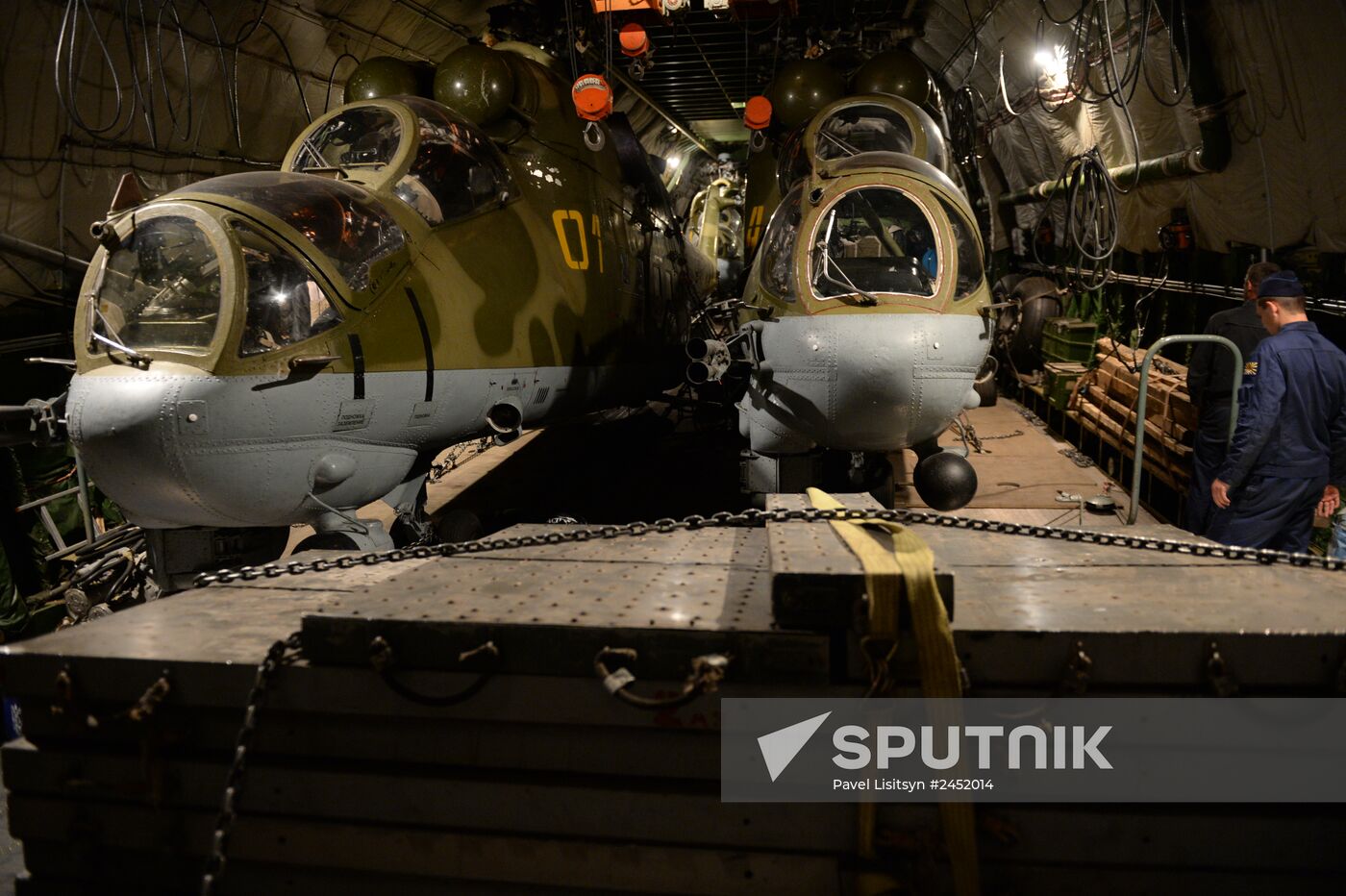 Ruslan aircraft conducts unique transfer of helicopters to Central Military District