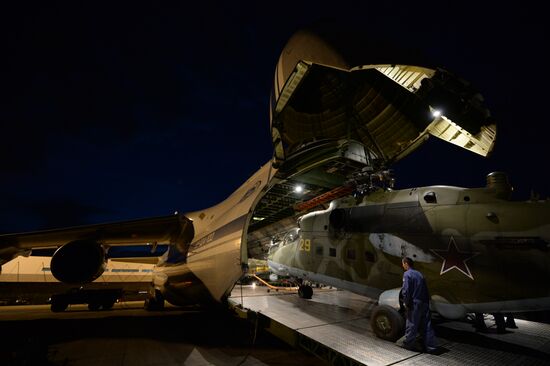 Ruslan aircraft conducts unique transfer of helicopters to Central Military District