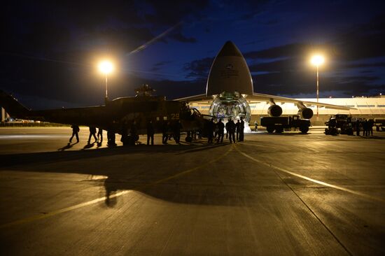 Ruslan aircraft conducts unique transfer of helicopters to Central Military District