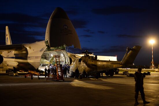 Ruslan aircraft conducts unique transfer of helicopters to Central Military District