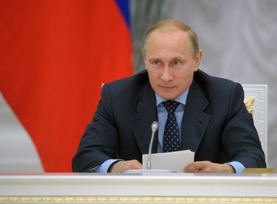 Vladimir Putin holds meeting of Presidential Council For Science and Education