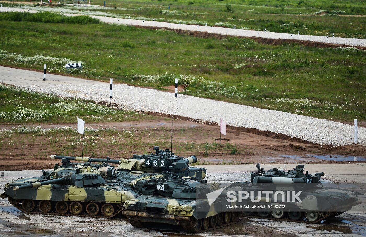 All-army stage of Tank Biathlon 2014 competition