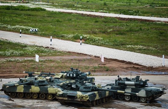 All-army stage of Tank Biathlon 2014 competition