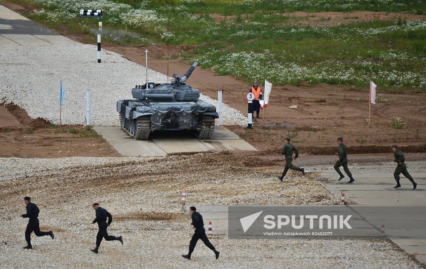 All-army stage of Tank Biathlon 2014 competition