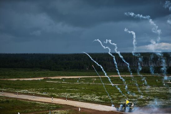 All-army stage of Tank Biathlon 2014 competition