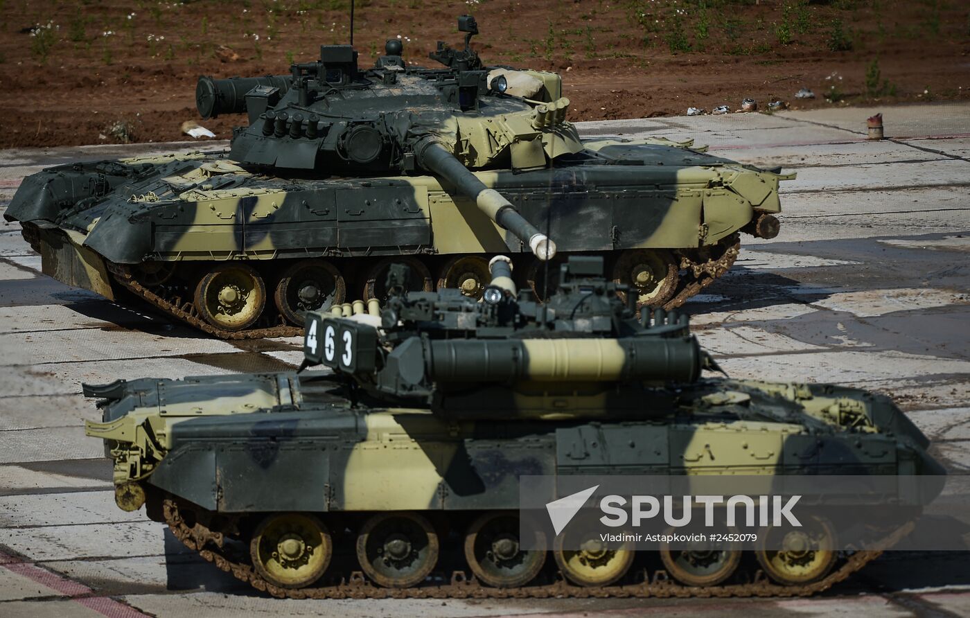 All-army stage of Tank Biathlon 2014 competition