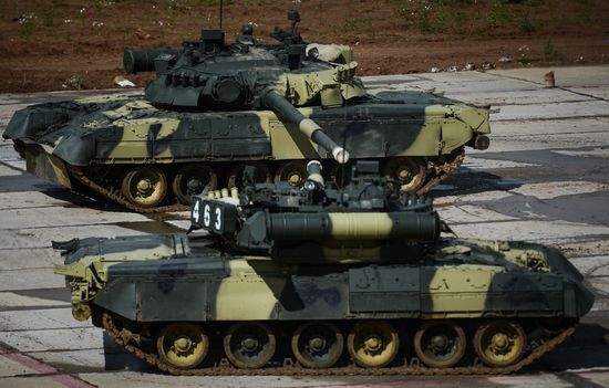 All-army stage of Tank Biathlon 2014 competition