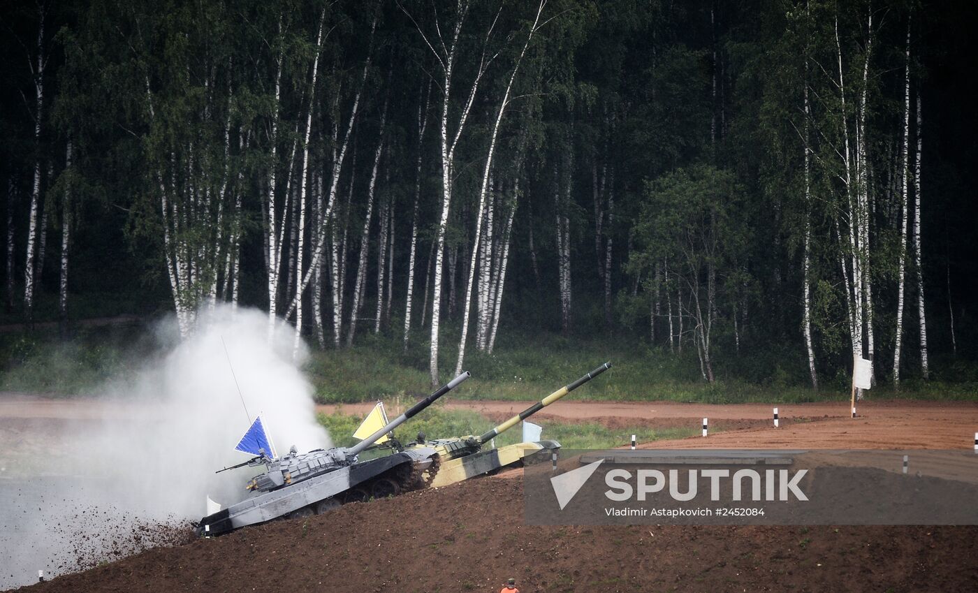 All-army stage of Tank Biathlon 2014 competition