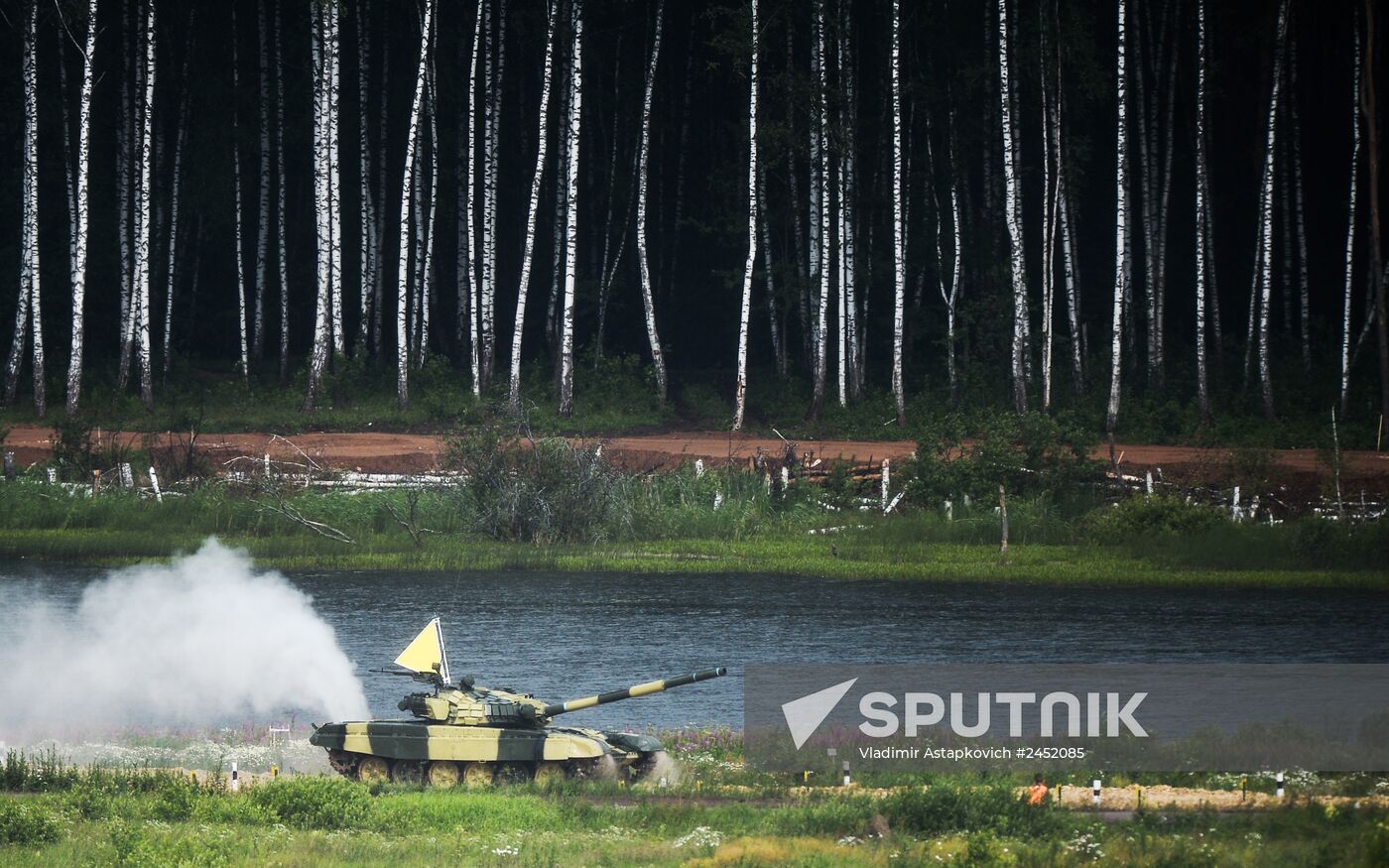 All-army stage of Tank Biathlon 2014 competition