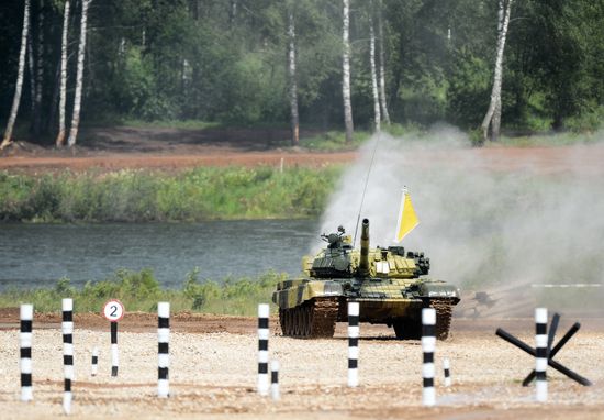All-army stage of Tank Biathlon 2014 competition