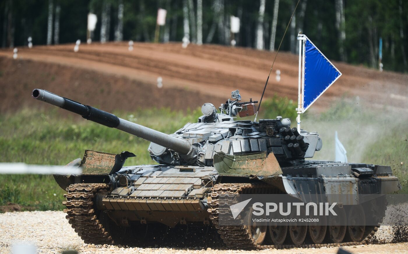 All-army stage of Tank Biathlon 2014 competition