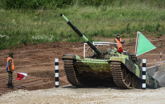 All-army stage of Tank Biathlon 2014 competition