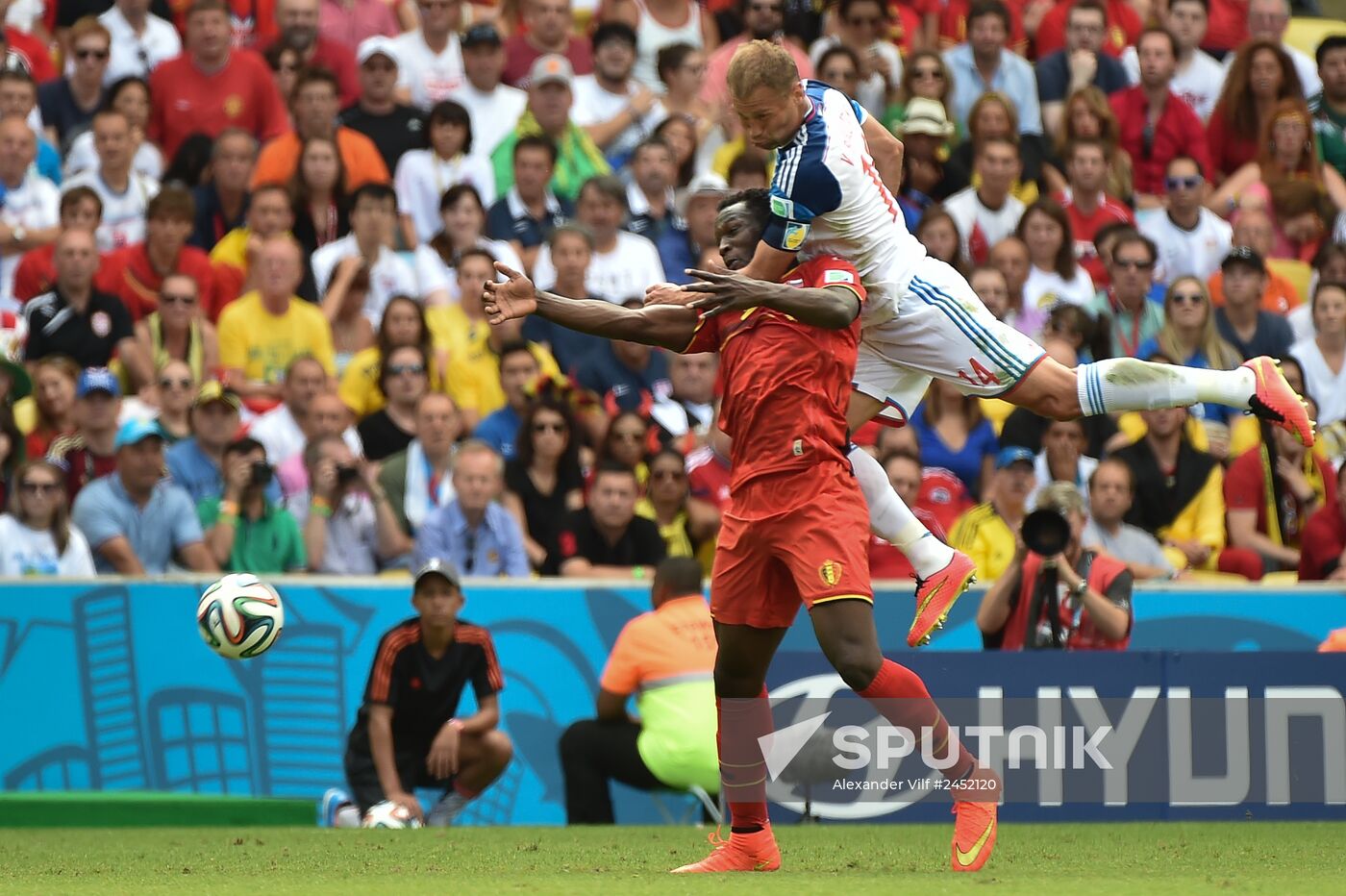 2014 FIFA World Cup. Belgium vs. Russia