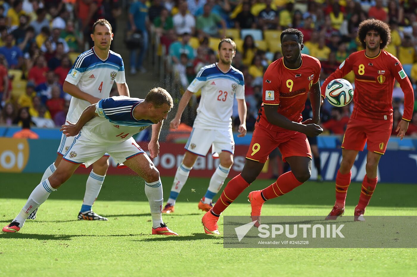 2014 FIFA World Cup. Belgium vs. Russia